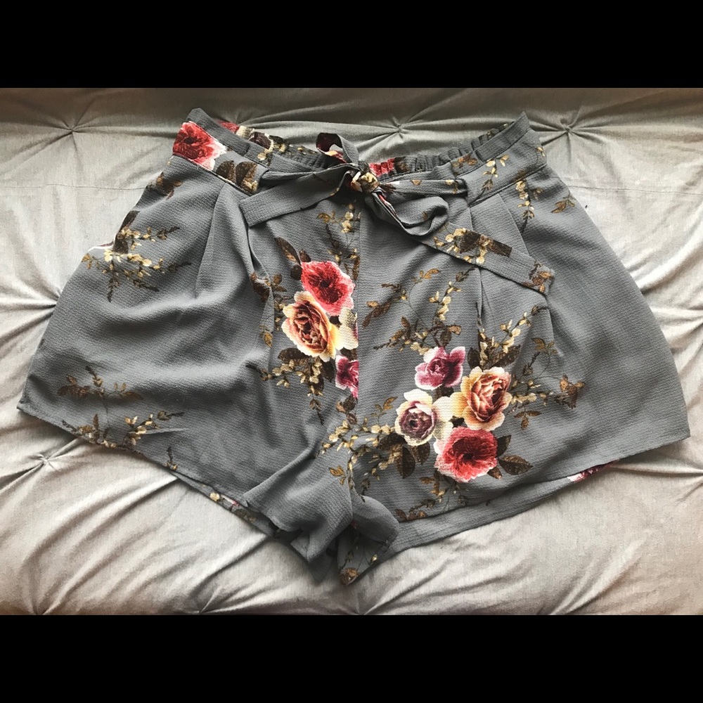 Beautiful floral shorts.